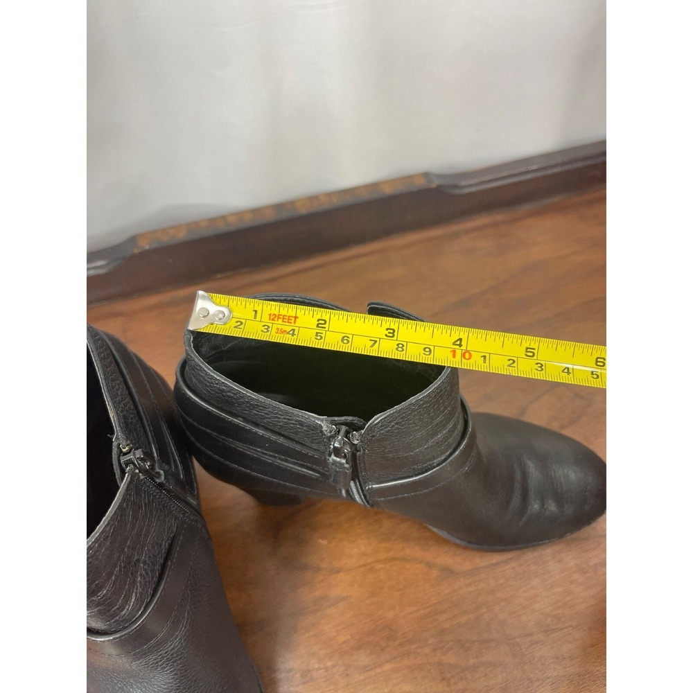 Cole Haan Grand OS Bootie Sz 8 Black Leather Hayes Block Heel Boot Ankle W05182 - Picture 11 of 16